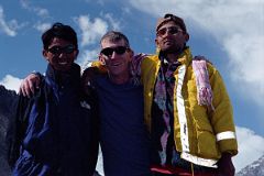 03 Guide Iqbal, Jerome Ryan, and cook Ali at Concordia